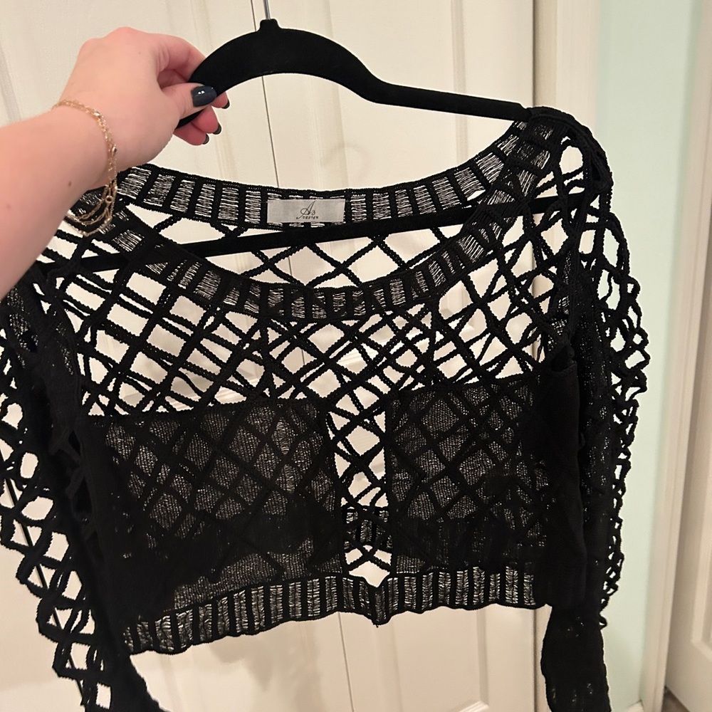 Netted Going out Top